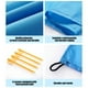 thumbnail image 5 of Toldo impermeable multifuncional para acampar al aire libre | Manta impermeable y resistente al desgarro de 140 x 109 cm | Toldo ligero y portátil para tienda de playa, picnic, resistente a la lluvia, 5 of 6