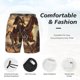 thumbnail image 3 of Balery Western Skeleton Cowboy Horse Bañador para hombre, shorts de playa de secado rápido con entrepierna y forro de compresión-Small, 3 of 6