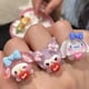 thumbnail image 2 of Sanrio anillo Kawaii Anime Hello Kitty My Melody Cinnamoroll Kuromi Girl, accesorios exquisitos, regalo de amor de corazón, 2 of 4