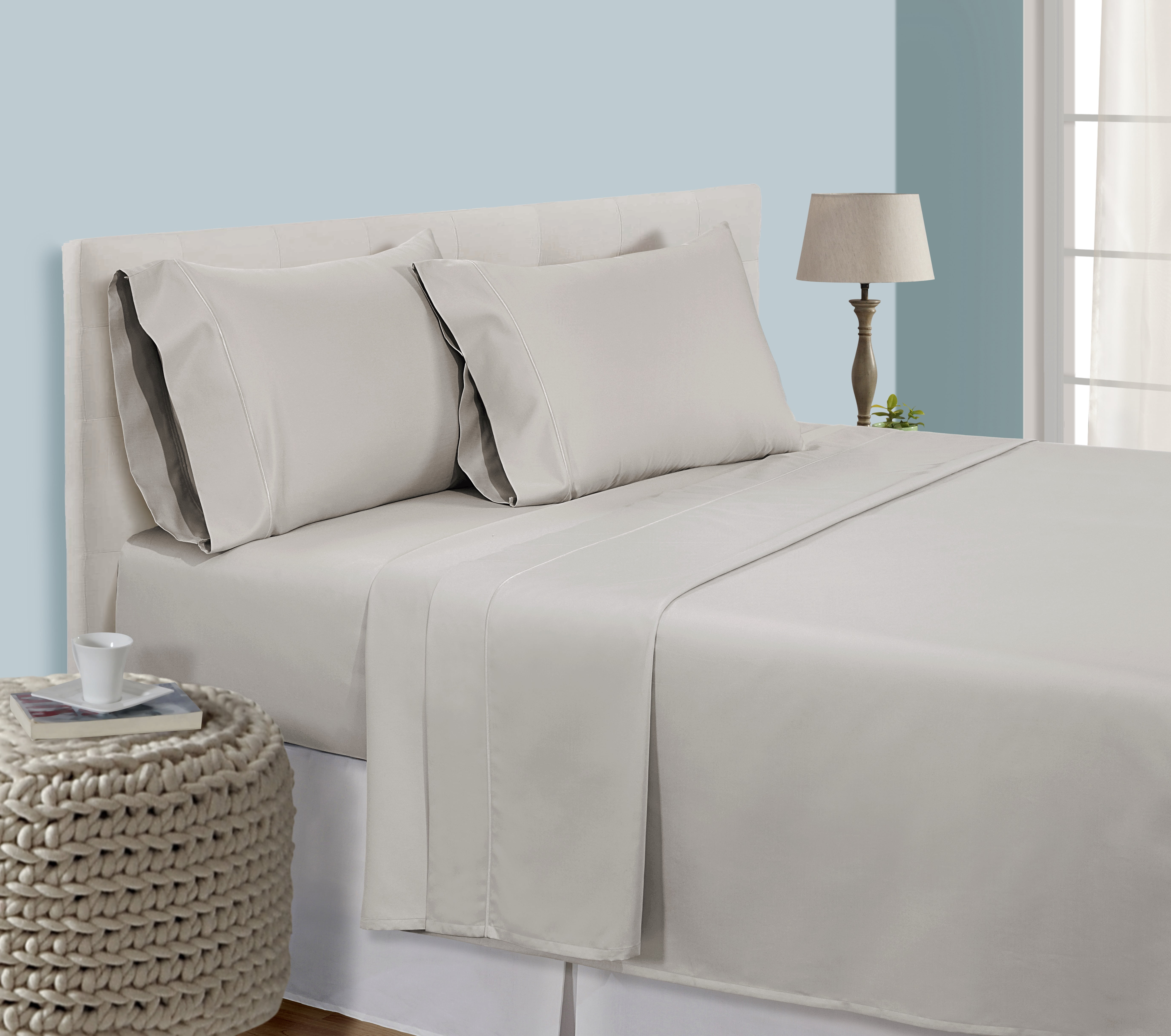 Premium~Bedding~Collection 800 TC 100% Egyptian Cotton All Sizes White Solid