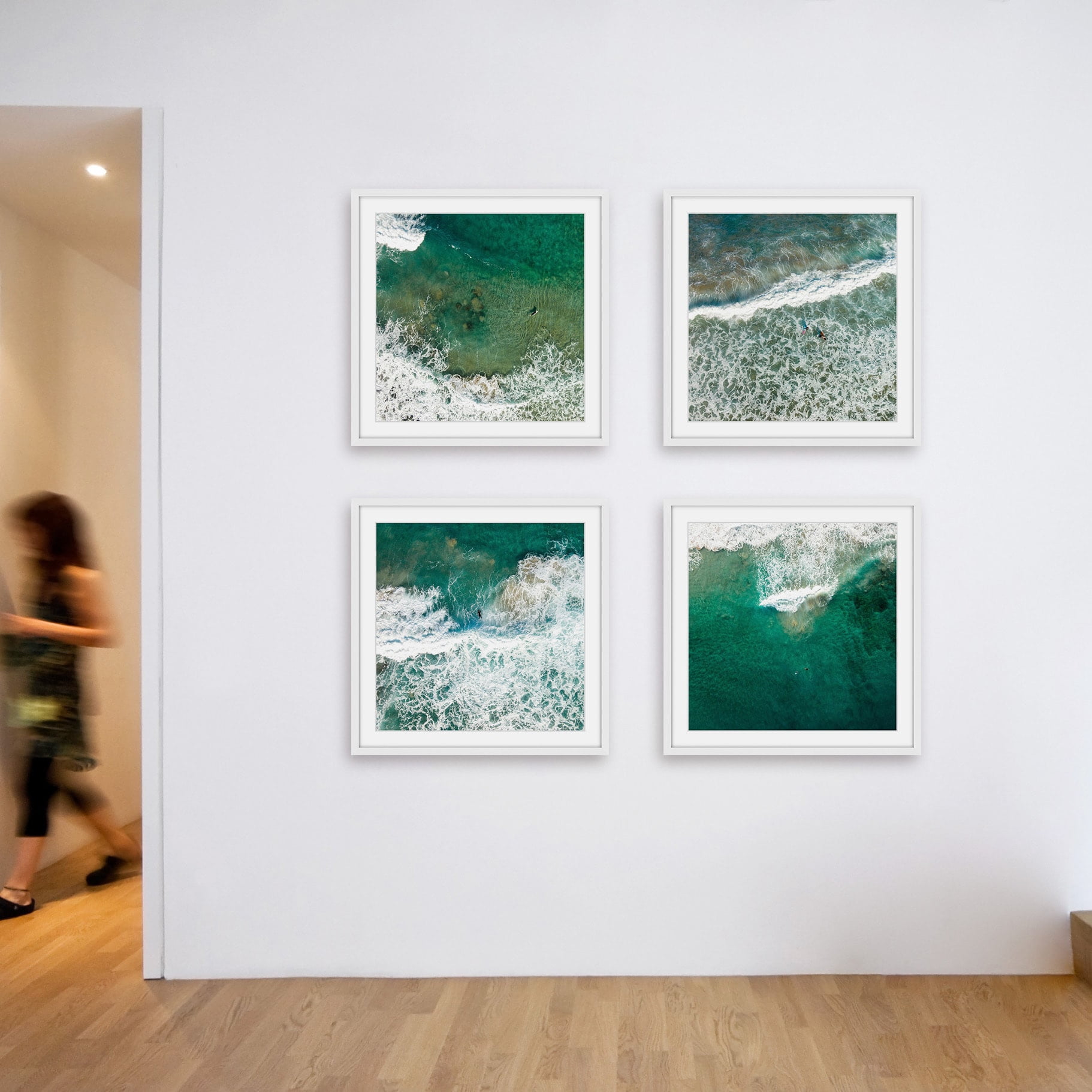Splashing Surf Quadriptych