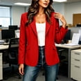 thumbnail image 6 of Sentmoon Sweater Cardigan Women Solid Color Long Sleeve Lapel Button Down Blazer Jacket with Pockets Casual Suit Coat for Office Work S-XXXXXL, 6 of 6