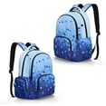 thumbnail image 2 of SEANATIVE Kids' School Backpack 17 Inch Large Capacity School Bag Book Bag Adjustable Shoulder Straps Casual Daypack for Elementary Middle School Boys Girls, Star Blue Gradient, 2 of 7