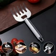 thumbnail image 2 of Yhmxh Stainless Steel Pulled Pork Tools for Shredding Meat, Sharp Stainless Steel Food Shredding Fork, Meat Shredder Claws for Shredding, Chicken Shredder, 7.2 inches, 2 of 7