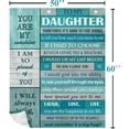 thumbnail image 7 of XZYG Daughter Gift from Mom Dad Gifts for Daughter from Mothers Father Birthday Gifts for Daughter Daughter Gifts for Graduation Christmas Birthday Valentines Mothers Day Blanket(30*40inch), 7 of 7