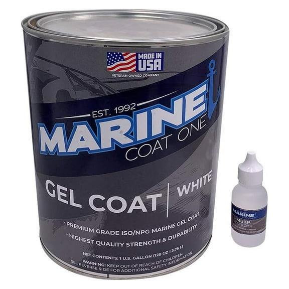 Premium Marine Gelcoat (Black with Wax, Quart)