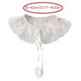 thumbnail image 3 of Elegant Self Tie Decorative False Collar Shawl Ladies Sweater Dress Clothes Sewing Petal Collar DIY Shawl False Collar White, 3 of 5