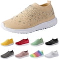 thumbnail image 6 of VoxSoles Women's Rhinestones Mesh Sport 𝖲lip-on Shoes,Non 𝖲lip Good Arch Breathable Lightweight Casual Sock Sneaker Nurs𝖾 Shoes, 6 of 6