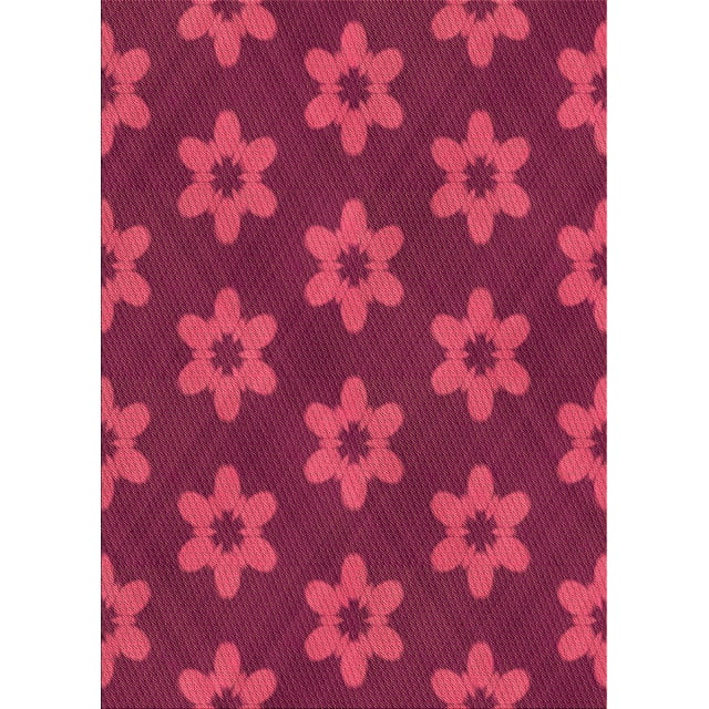 Ahgly Company Tapis d'Intérieur Lavables en Machine Rectangle Transitionnel Rouge Cramoisi, 2' x 3'