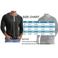 thumbnail image 6 of GENTS BLISS Crew Neck Henley Men Shirts Long Sleeve Shirts for Men Casual Color Block Tops, 6 of 6