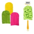 thumbnail image 2 of Gallickan 360 Degree Dusting Brush Reusable Cloth Cover, Wet and Dry Use, 3pc Replacement Heads with 1pc Pole, Soft Fabric for Ceiling Corner Furniture, 2 of 9