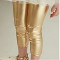 thumbnail image 4 of Fashion Little Girls' Metallic Color Shiny Stretch Leggings, 4 of 8