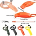thumbnail image 3 of Emergency Whistles with Lanyard Safety Whistle Survival Shrill Loud Blast for Kayak Life Vest Jacket Boating Fishing Boat Camping Hiking Hunting Rescue Signaling Kids Lifeguard Plastic 1 Pack, 3 of 9