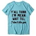 thumbnail image 4 of YHAJDS Women's Basic T-shirts Solid Color Short Sleeve Round Neck Casual Tee Top, 4 of 4