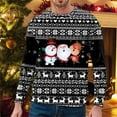 thumbnail image 2 of NLLSHGJ Chandails en Molleton Graphiques Hommes Automne et Hiver Tendance Décontractée Chandail Imprimé de Noël Col Rond Chandail à Capuchon Hommes Chandails à Capuchon Graphiques Fermeture à Glissière Chandail en Molleton pour Hommes Graphique, 2 of 4
