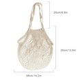 thumbnail image 4 of Advancent Mesh Shopping Bag Washable Vegetable Handbag Organizer Large Camping Pouch Capacity Hiking Portable Stretchable Type3 NO3, 4 of 6