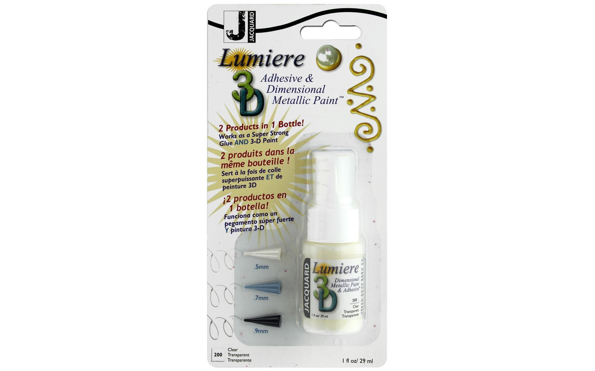 f jdp0200 jacquard lumiere 3d paint 1oz with 3 tips walmart com