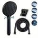thumbnail image 4 of Cabezal de ducha de alta presión con panel grande y 5 configuraciones de chorro | Manguera de 1,5 m y soporte de pared | Rociador turboalimentado que ahorra agua para baño, limpieza y cuidado de, 4 of 9