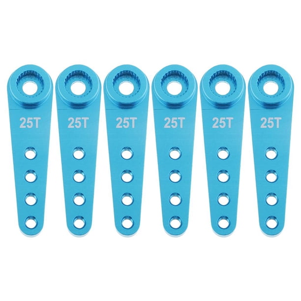 37mm 25T Servo Brazo De Dirección Cuerno M2.5 Agujero Para Coche RC Barco Azul perfke Bocina de brazo servo 25T