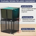 thumbnail image 4 of Dasher Products Hanging File Organizer Letter Size, Black Metal Mesh File Crate for Hanging Folders, Portable Document Folder Holder and Filing Bin. Ideal for Office, Home, and School Organization, 4 of 8
