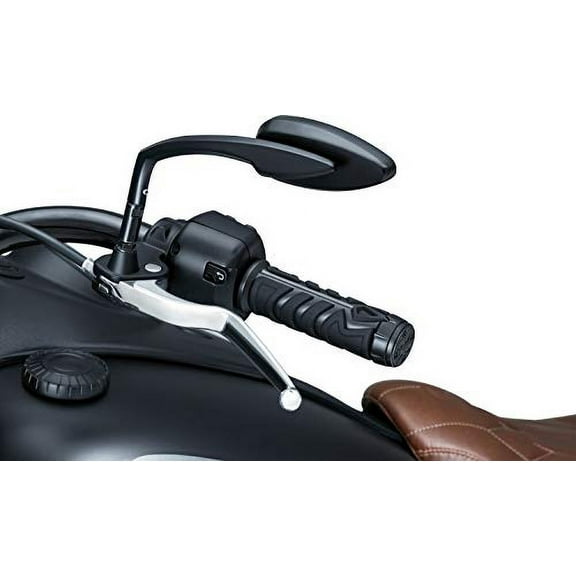 Kuryakyn 5753 Motorcycle Handlebar Accessory: Spear Grips with Rubber Inser