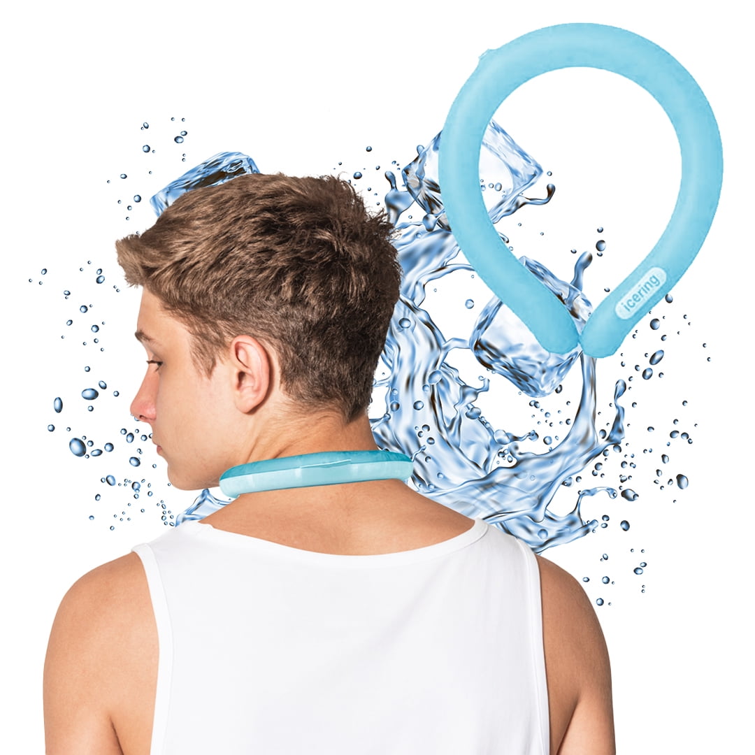 KN FLAX Portable Ice Ring Neck Cooler Personal Cooling Tube Neck Wraps