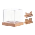 thumbnail image 1 of Vitrina acrílica para béisbol, soporte para bates de béisbol, estante para exhibición, regalo deportivo Madera clara, 1 of 8