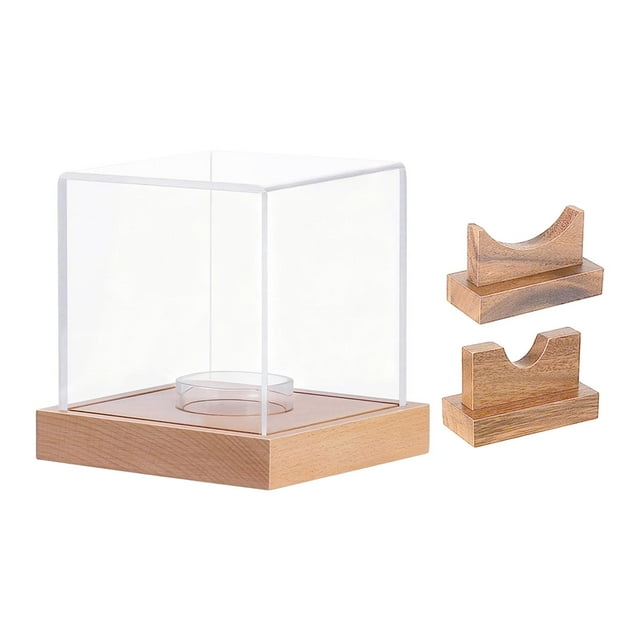 Vitrina acrílica para béisbol, soporte para bates de béisbol, estante para exhibición, regalo deportivo Madera clara