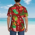 thumbnail image 4 of Kll Men'S Hawaiian Shirt Short Sleeve Button Down Beach Shirts-X-Mas And New Year, 4 of 7