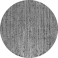 thumbnail image 1 of Ahgly Company Indoor Round Solid Gray Modern Area Rugs, 5' Round, 1 of 4
