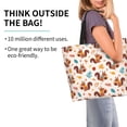 thumbnail image 2 of Balery Forest Squirrel Nuts Bolsa Tote Estilo Estético con Cremalleras, Bolsa de Hombro, Bolsa de Compras Grande y Plegable, 2 of 8