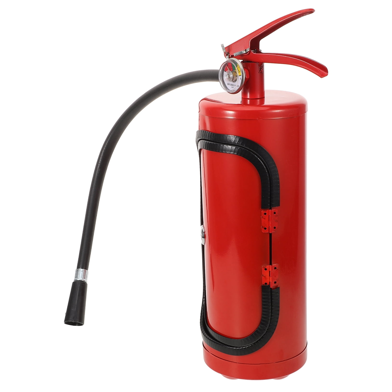FOMIYES Red Fire Extinguisher Shaped Wine Holder Made of Plastic and Iron for Wine Bottle Storage and Decor