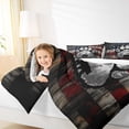 thumbnail image 4 of Homewish Safari Bear Paws Bedding Comforter Set,American Flag Print Twin Comforter Sets,Rustic Western Bedding Set For Kids,Breathable Home Decor,2 Pieces, 4 of 8