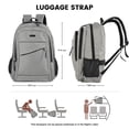 thumbnail image 5 of Travel carry on Backpack Business slim Sturdy Laptops Backpack, College School Computer Bag Gift for Men & Women Fits 15 Inch Notebook.Gray, 5 of 7