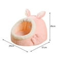 thumbnail image 7 of Cats Cave Bed Cuddle Anti Slip Small Dog Bed Comfortable Super Soft Cushion Pink Small, 7 of 7