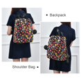 thumbnail image 4 of FORMRS Women's Travel Backpack Purse Anti-Theft Hidden Pockets Casual Shoulder Bag, Small Colorful Flower, 4 of 7