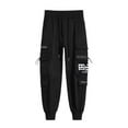 thumbnail image 2 of Classic Design Multi Pockets Cargo Pants, Men's Casual Loose Fit Drawstring Cargo Pants Joggers For Spring Summer Outdoor, 2 of 5