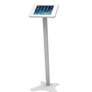 Beelta Tablet Floor Stand Kiosk for 10.2 iPad 7th 8th 9th Generation, Key Lock, Metal, White
