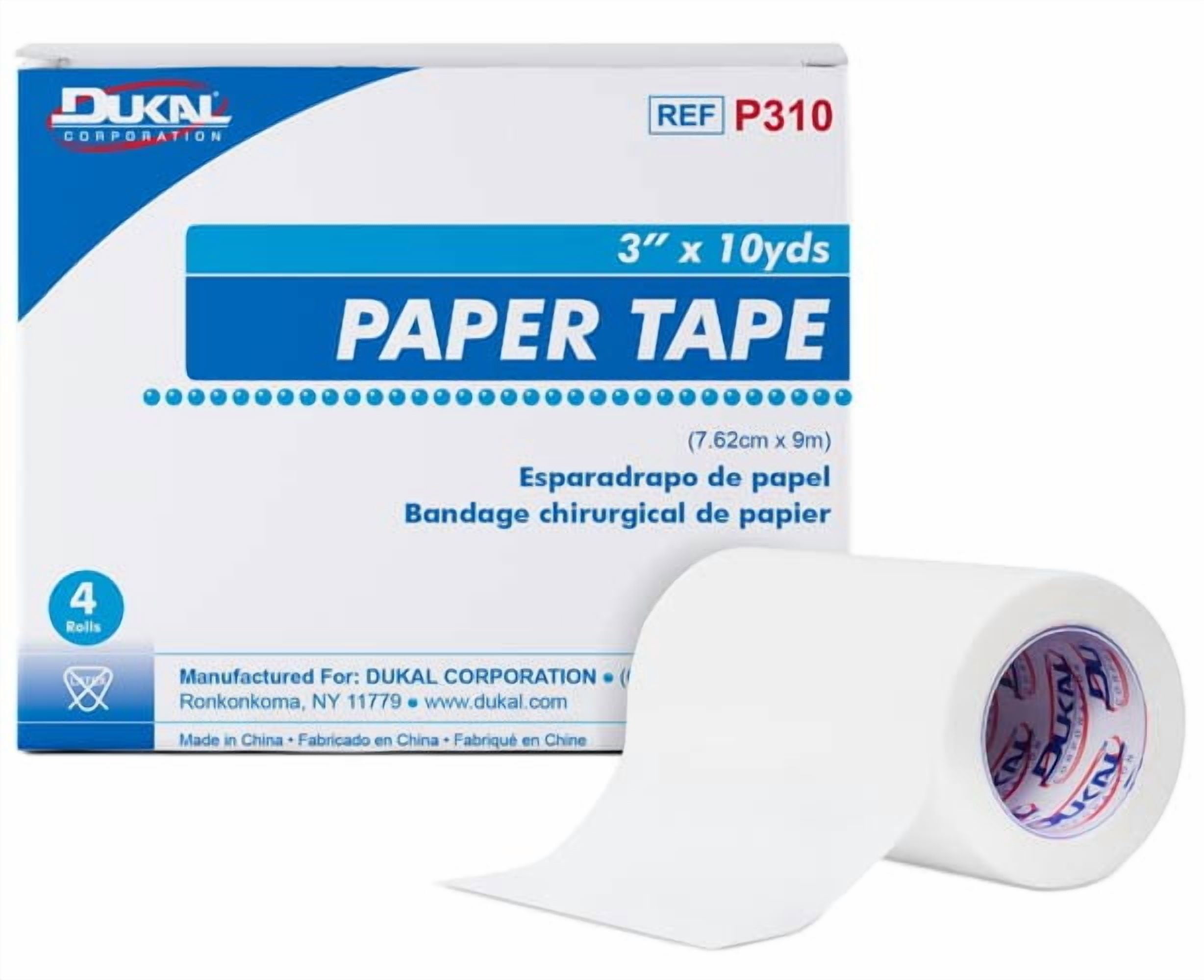 Dukal Surgical Paper Tape, 1/2" x 10 yards, Box (24 rolls)