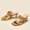 Yellow, variant on GERsome Women's Heeled Sandals Square Toe Two Strap Gourd Skewers Heels for Women Comfortable Heels Slip on Heeled Sandals for Women Dressy