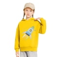 thumbnail image 5 of Piuwrlz Winter Hoodies for Kids Girls Hood Sweatshirts Loose Hoodie Yellow Size 4 Years, 5 of 5
