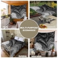 thumbnail image 6 of Black Marble Tapestry for Bedroom Wall Hanging Tapestry, Vintage Abstract Grey Fluid Aesthetic Ceiling Backdrop Tapestries Poster Blanket Wall Decor for Teens Room Living Room Dorm 51" x 59", 6 of 8