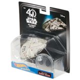 Hot Wheels Star Wars 40th Anniversary Millennium Falcon Carship Vehicle – Die-Cast Collector Car