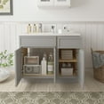 thumbnail image 2 of 39" Freestanding Bathroom Vanity Cabinet without Top in Gray, 2 of 6