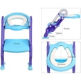 thumbnail image 2 of Adaptador WC Niños con Escalera, Asiento Inodoro Niños Ajustable para Orinal Infantil Formación, Seguro, Antideslizante (Azúl) esquí esquí Gafas de esquí, 2 of 5