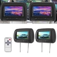 thumbnail image 1 of Monitor de DVD para automóvil, 2 unidades de 7 pulgadas, monitor de reposacabezas inalámbrico, monitor para automóvil, durabilidad probada en el tiempo, 1 of 9