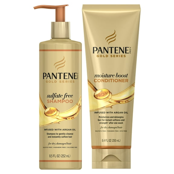 Gold Series from Pantene Shampoo Conditioner Set, 8.5-11.1 fl oz