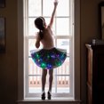 thumbnail image 2 of Hermosa falda de ballet brillante con cintura elástica para eventos festivos (negro) Tmvgtek libre de BPA, 2 of 9