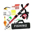 thumbnail image 3 of figatia Kids Fishing Pole Fishing Accessories Travel Telescopic Fishing Rod and, 3 of 8