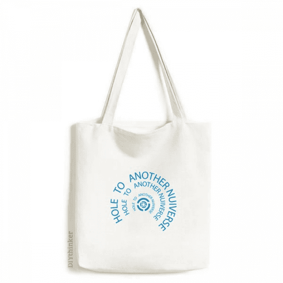 Hole To Another Universe Art Deco Fashion Tote Canvas Bag Shopping Satchel Casual Handbag